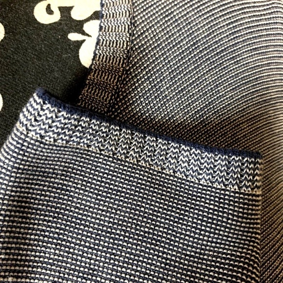 EILEEN FISHER Tencel Lyocell A Line Microstripe Top - Picture 7 of 9